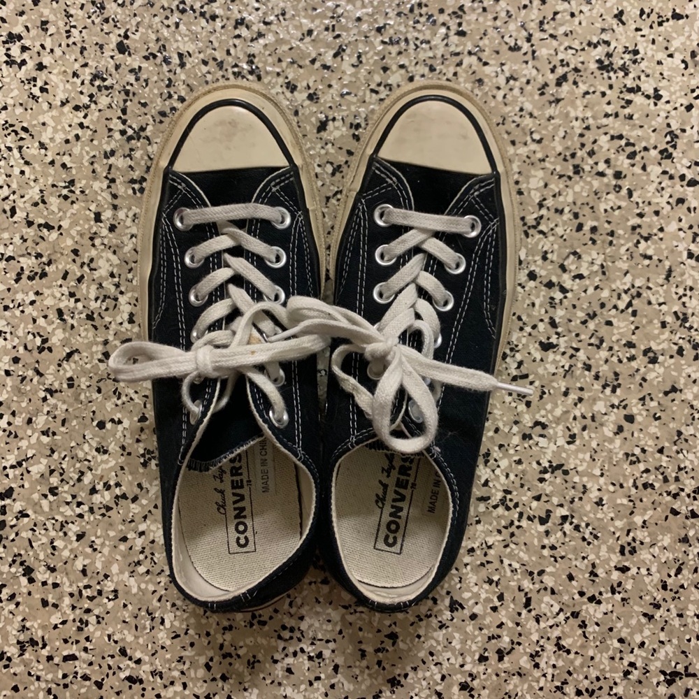 converse chuck 70 black low top